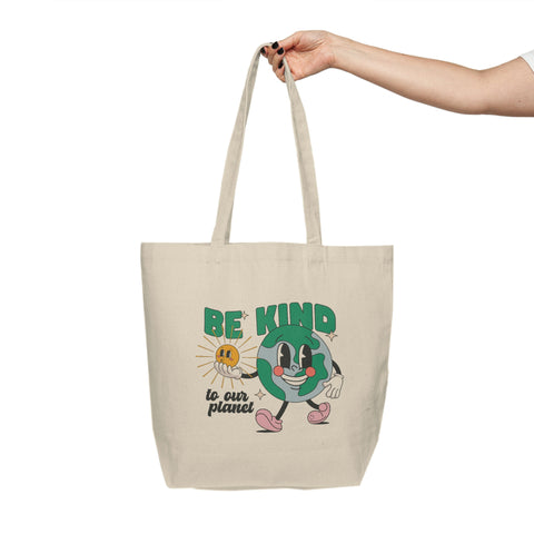 Be Kind To Our Planet - Canvas Shopping Tote