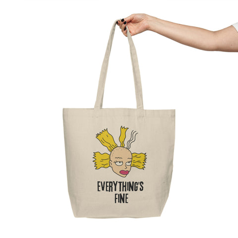 Cynthia Everything's Fine - Canvas Shopping Tote