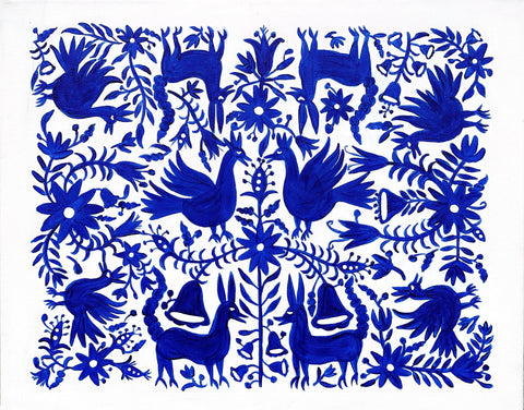 Mexican Otomi Pattern - Art Print 16x20