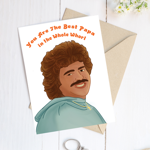 Nacho Libre Card - You're The Best Papa In The Whole Whorl