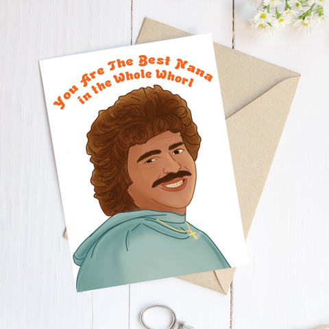 Nacho Libre Card - You're The Best Nana In The Whole Whorl (Grandma)