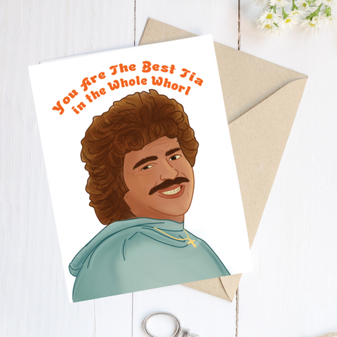 Nacho Libre Card - You're The Best Tia In The Whole Whorl