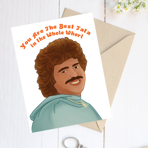 Nacho Libre Card - You're The Best Tata In The Whole Whorl (Grandpa)