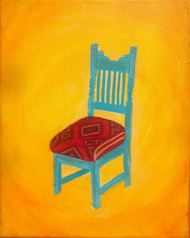 Mexican Turquoise Chair - Print